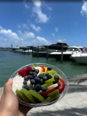 Customer photo — fruit bowl by the bay